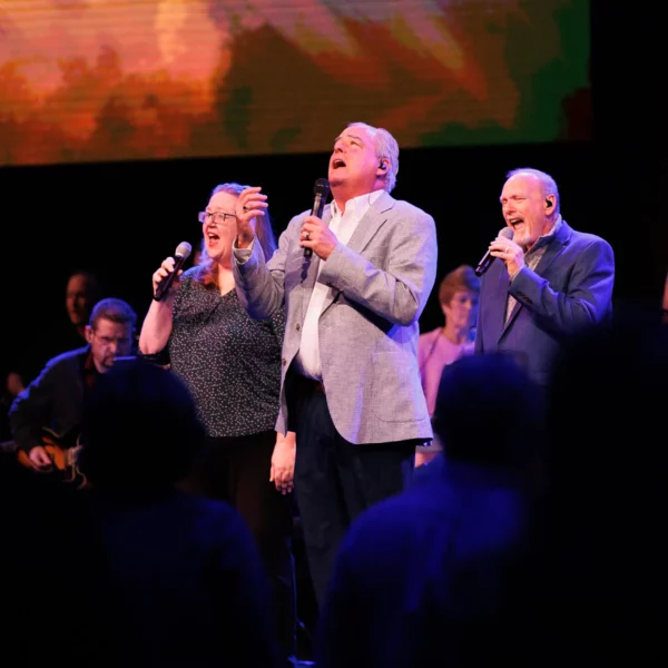 Andy Jacobson leads the choir
