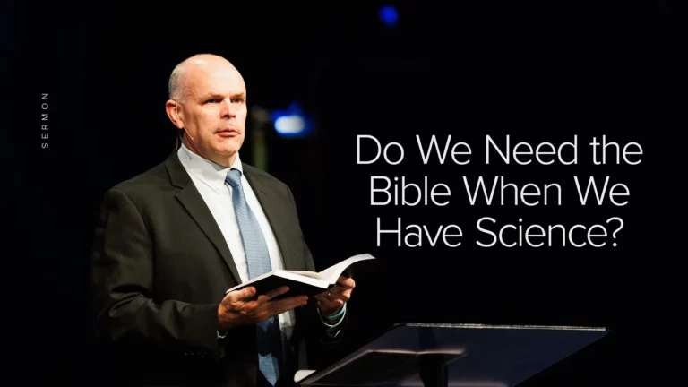 Dr. David Rose preaching on the Bible and science at Trinity Baptist Church.