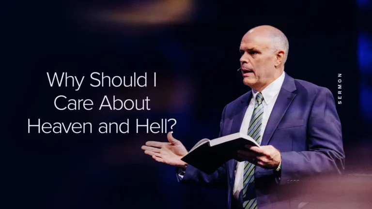 Dr. David Rose preaching sermon titled 'Why Should I Care About Heaven and Hell?'