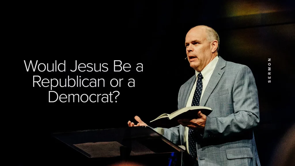Dr. David Rose preaching with sermon title: Would Jesus Be a Republican or a Democrat?