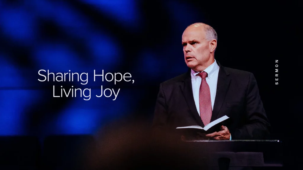 Pastor David Rose preaching from Philippians at Trinity Baptist Church.