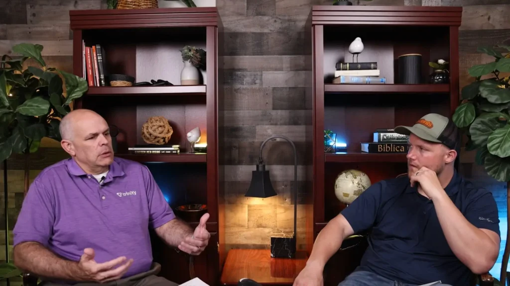 Pastor David Rose and Caleb Adams discuss sharing faith in Night of Hope podcast episode.