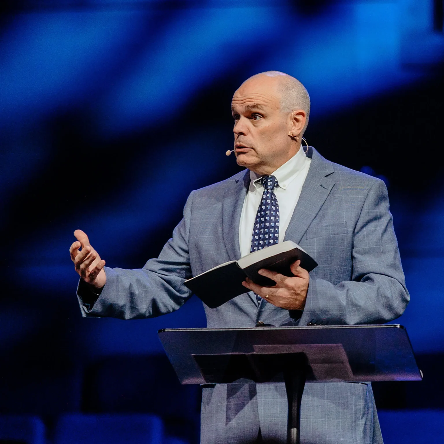 Dr. David Rose preaching on joy and faith at Trinity Baptist Church