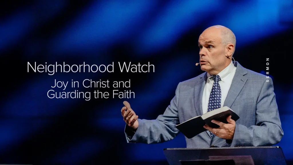 Dr. David Rose delivers “Neighborhood Watch” sermon at Trinity Baptist Church