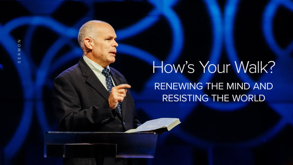 Pastor David Rose preaching at Trinity Baptist — How’s Your Walk sermon."