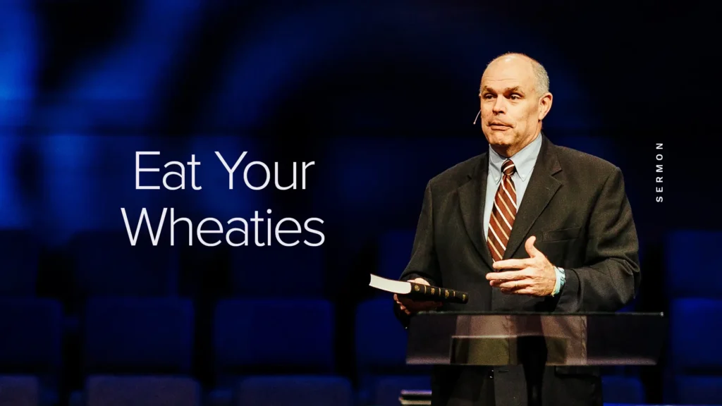 Pastor David Rose preaching "Eat Your Wheaties" sermon at Trinity Baptist Church in Lake Charles, LA.