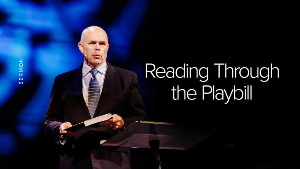 2026 10 04 David Rose Reading Through the Playbill Sermon Slide